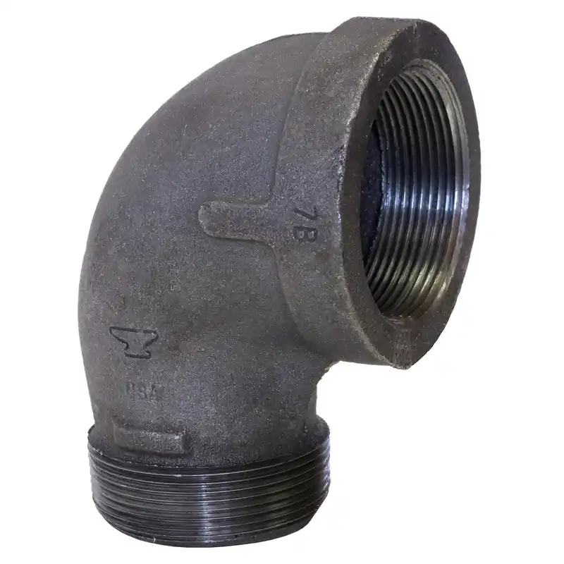 90-Degree Galvanized Pipe Street Elbow, 2 In.