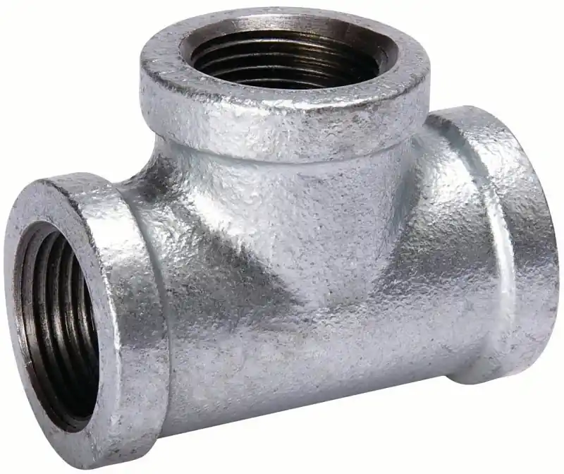 3 In. Fpt X 3 In. Dia. Fpt Galvanized Malleable Iron Tee