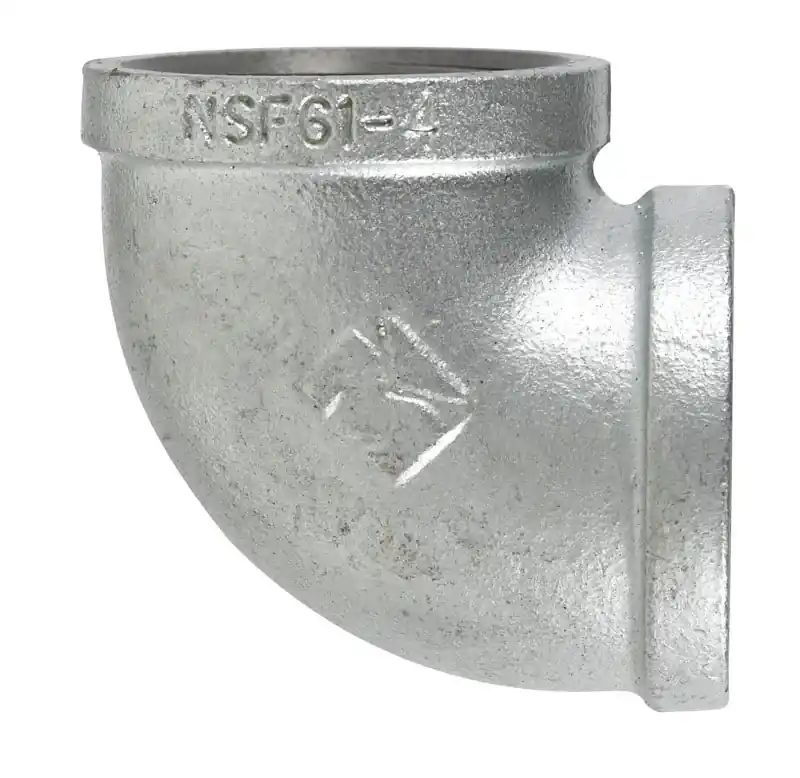 BK Products 2-1/2 In. FPT X 2-1/2 In. Dia. FPT Galvanized Malleable Iron Elbow