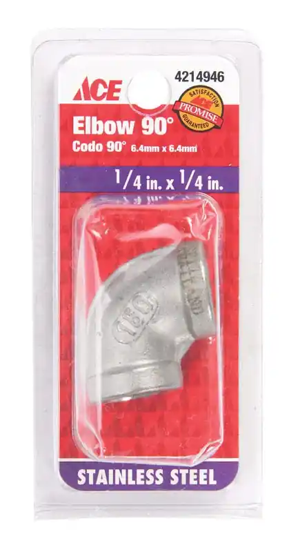 1/4 In. Fpt X 1/4 In. Fpt Stainless Steel 90 Degree Elbow S3014e 002b