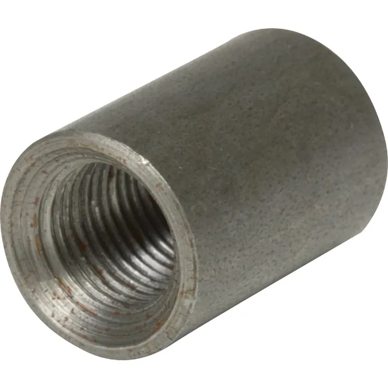 Black Pipe Coupling, Wrot Steel, 1-1/2 In.