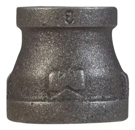1-1/2 In. Fpt X 3/4 In. Dia. Fpt Black Malleable Iron Reducing Coupling