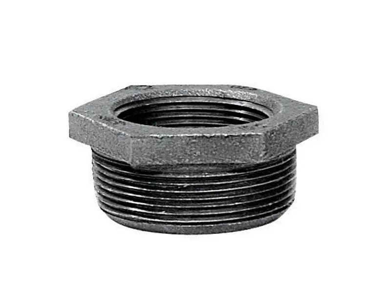 Mueller 4 In. MPT X 2 In. Dia. FPT Black Malleable Iron Hex Bushing