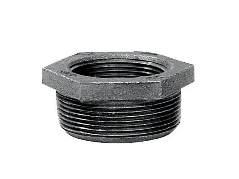 Mueller 4 In. MPT X 3 In. Dia. FPT Black Malleable Iron Hex Bushing