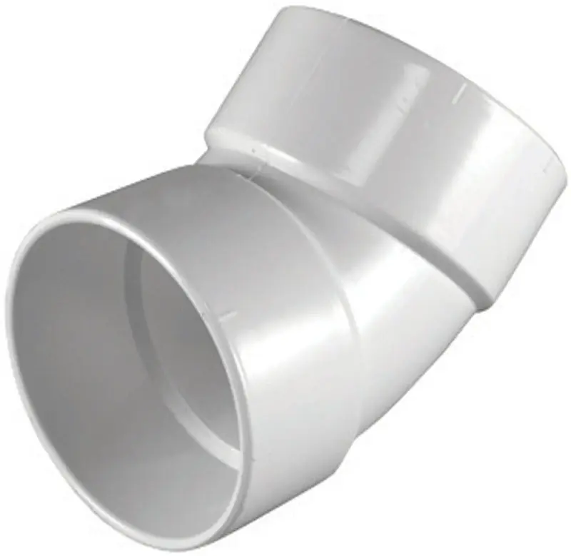 Charlotte Pipe Schedule 30 3 In. 3 In. D PVC 45 Degree Elbow 1 Pk