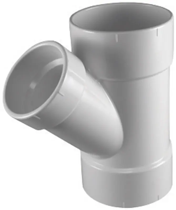 Schedule 30 PVC DWV Reducing Wye, 3 X 1-1/2 In.