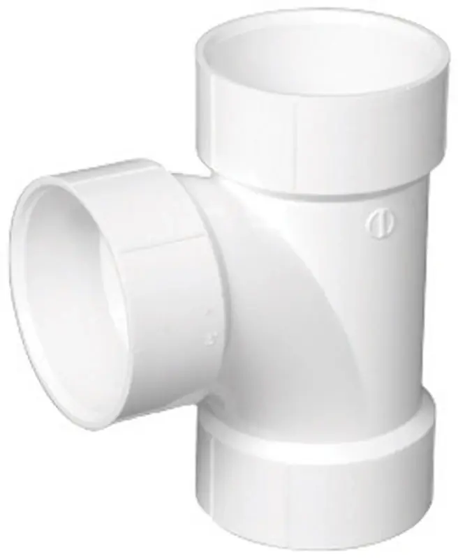 Charlotte Pipe Schedule 40 1-1/4 In. Hub X 1-1/4 In. D Hub PVC Sanitary Tee 1 Pk