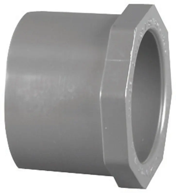 Charlotte Pipe Schedule 80 1-1/4 In. Spigot X 3/4 In. D Slip PVC Reducer Bushing 1 Pk