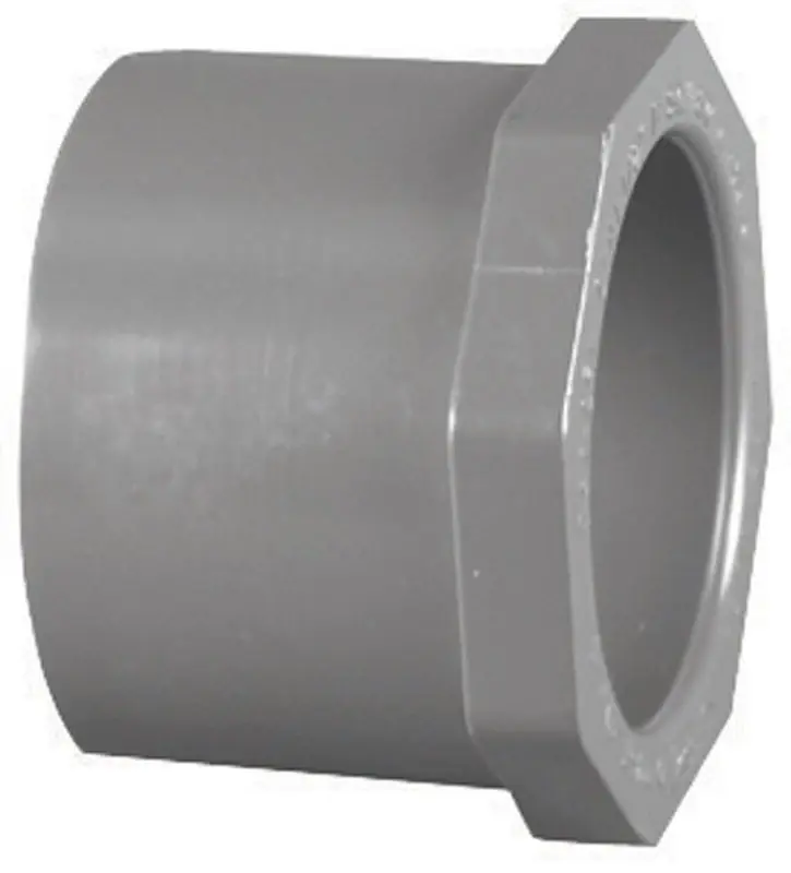 Charlotte Pipe Schedule 80 1-1/2 In. Spigot X 1/2 In. D Slip PVC Reducer Bushing 1 Pk