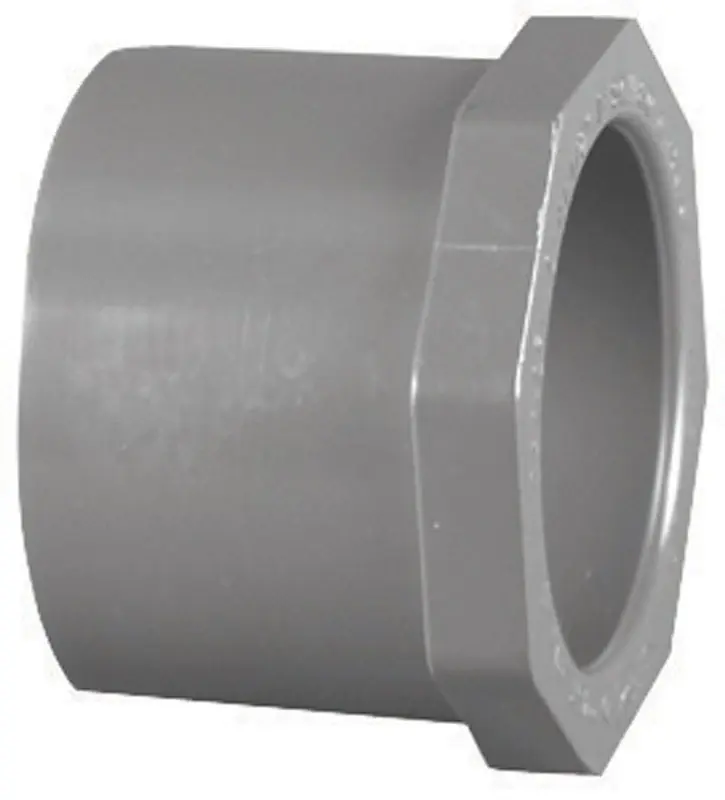 Charlotte Pipe Schedule 80 1-1/2 In. Spigot X 3/4 In. D Slip PVC Reducing Bushing 1 Pk