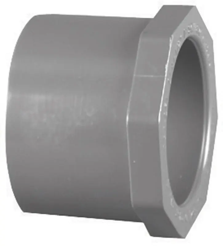 Charlotte Pipe Schedule 80 1-1/2 In. Spigot X 1-1/4 In. D Slip PVC Reducer Bushing 1 Pk