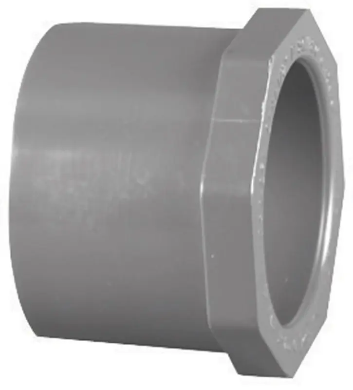 Charlotte Pipe Schedule 80 2 In. Spigot X 3/4 In. D Slip PVC Reducing Bushing 1 Pk