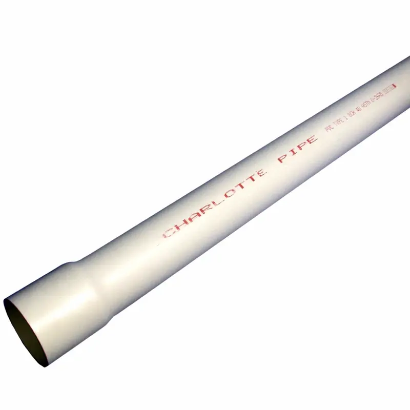 Schedule 40 DWV PVC Pressure Pipe, Bell End, 450 PSI, 1 In. X 20 Ft.
