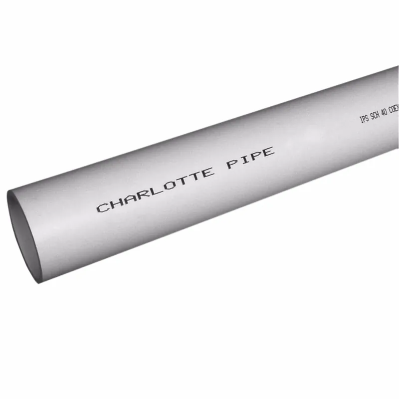 Schedule 40 DWV PVC Pipe, Plain End, Foam Core, 3 In. X 20 Ft.
