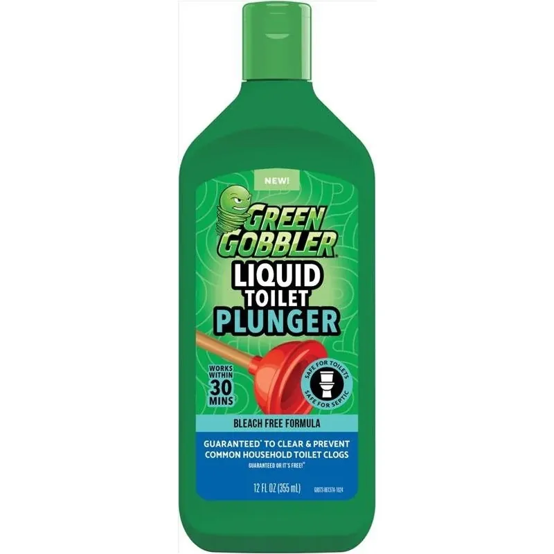 Green Gobbler Liquid Toilet Clog Dissolver – 12 oz Septic‑Safe Formula