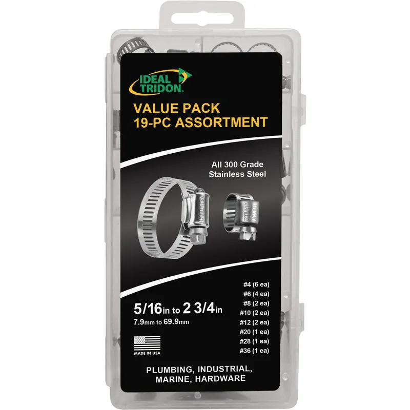 Ideal Tridon 5/16 In. 2-3/4 In. SAE 4‘ SAE 6 Silver Hose Clamp Stainless Steel