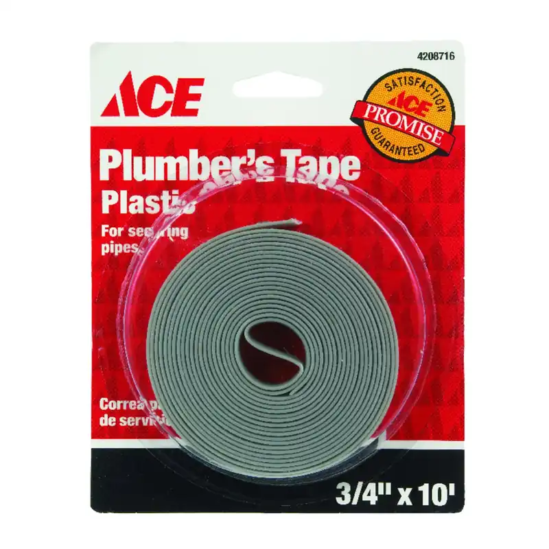 10 Ft. Galvanized Plastic Plumber Tape For Plumbing Repairs And Installations