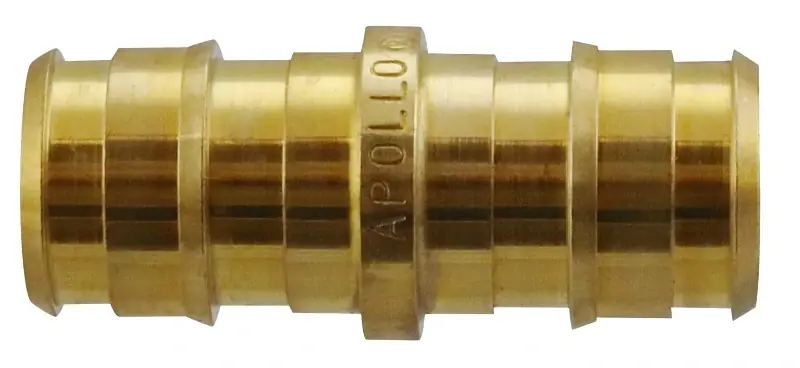 Apollo 1/2 In. Expansion PEX In To X 1/2 In. D Barb Brass Straight Coupling