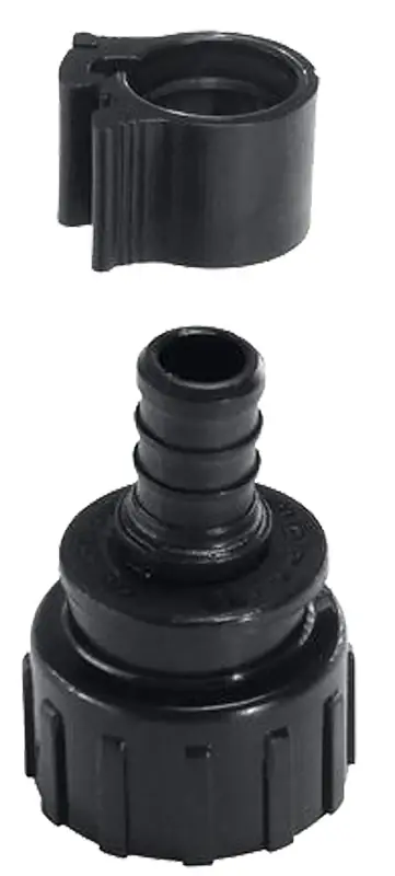 Pipe Swivel Coupling, 1/2 X 3/4 In. Female Garden Hose