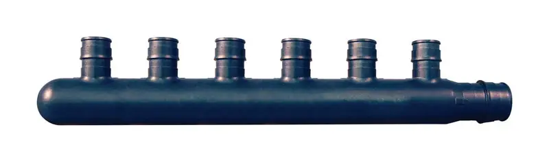 Retail Pex Poly Alloy 3/4 In. X 6-port Manifold With 1/2 In. Outlets