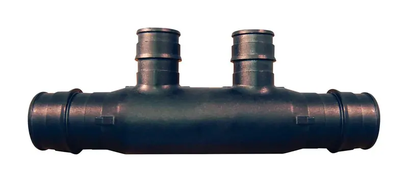 Retail Pex Poly-alloy Flow Through Manifold 3/4 In. X 2, 1/2 In. Outlets