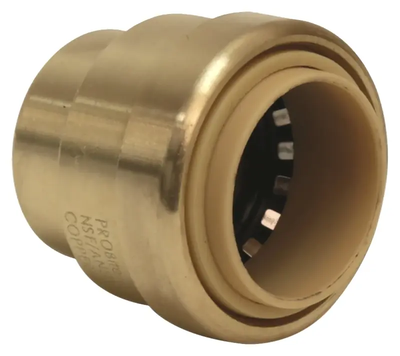 B&K Proline Push To Connect 3/4 In. PTC Brass Cap