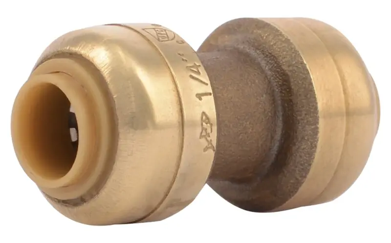 1/4 X 1/4 In. Push-Fit Pipe Coupling, Lead Free