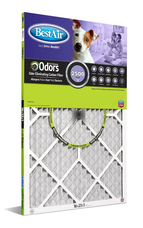 BestAir 16 In. X 25 In. X 1 In. Carbon FPR 7 Air Cleaner Filter