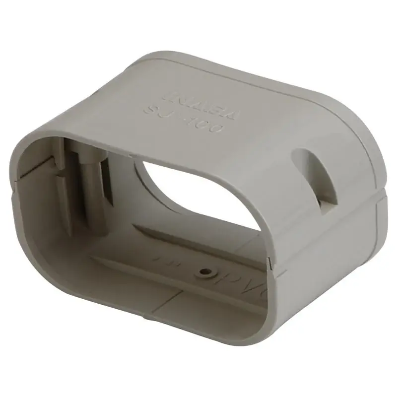Slimduct Ivory Lineset Cover Coupler 2.5 In. W X 3 In. H Plastic