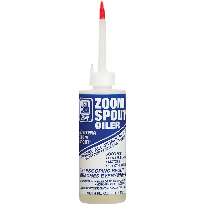 Zoom Spout Oil, For Cooler Bearings And Motors, 4-oz.
