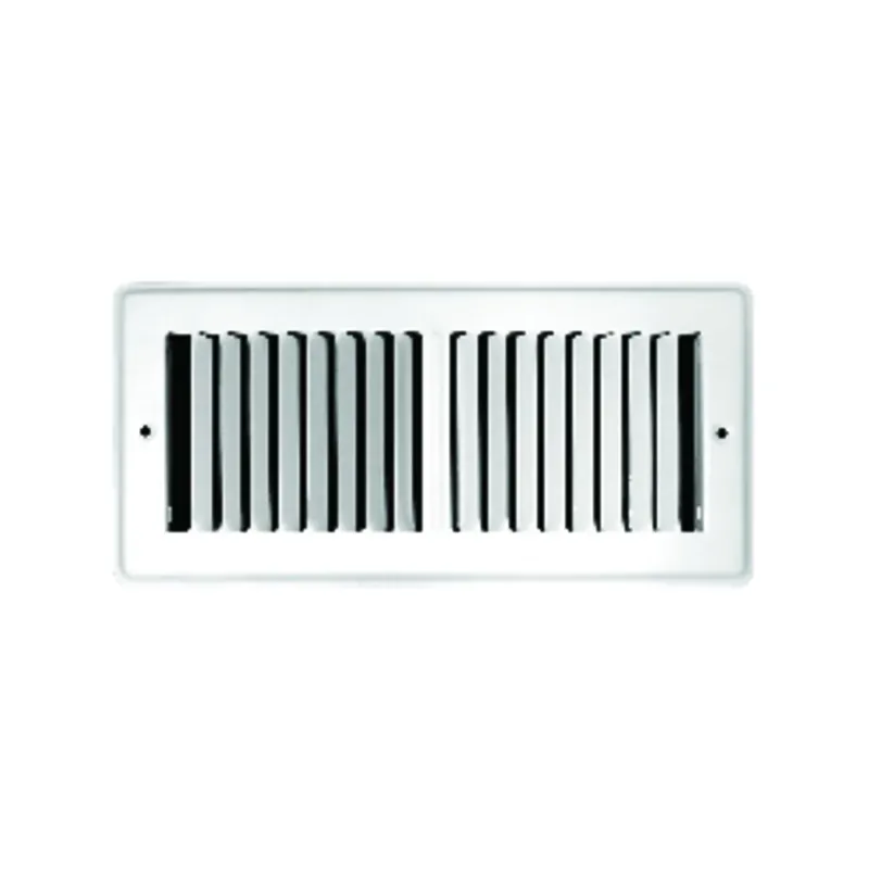 2 In. H X 12 In. W 2-way Powder Coat White Steel Floor Register