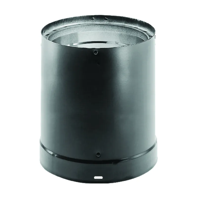 DVL Wood-Stove Pipe, Black Double-Wall Stainless Steel, 6 X 24-In.