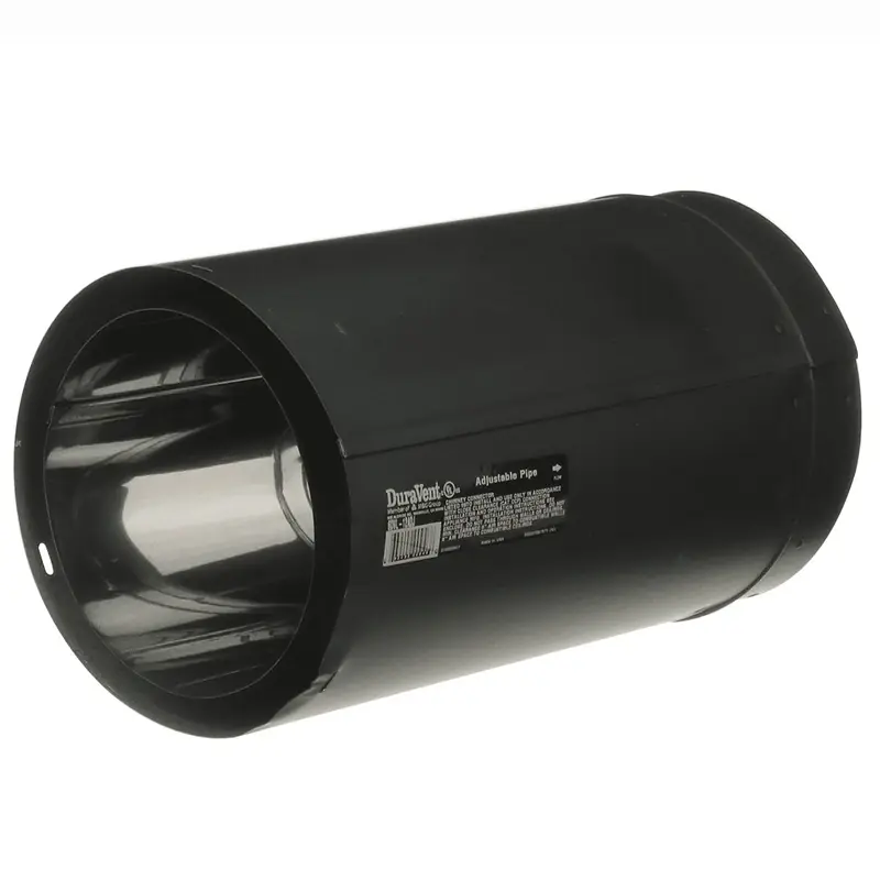 Duravent Dvl 6 In. Diameter X 12 In. Length Galvanized Steel Double Wall Stove Pipe