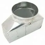10 X 3.25 X 6 Inch Galvanized Register Boot - 110s Series By Gray Metal Products