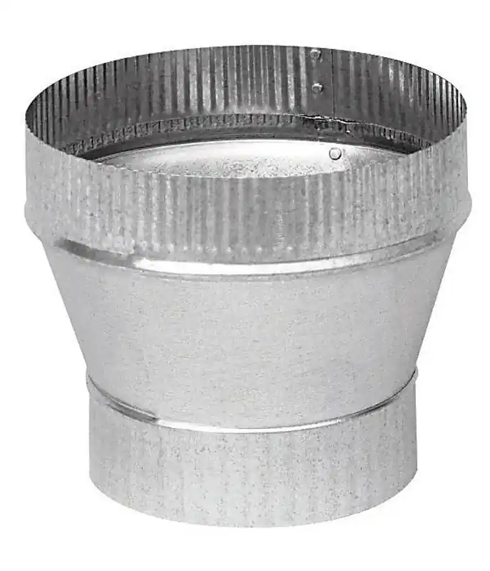 8 In. Diameter X 9 In. Diameter Galvanized Steel Stove Pipe Increaser