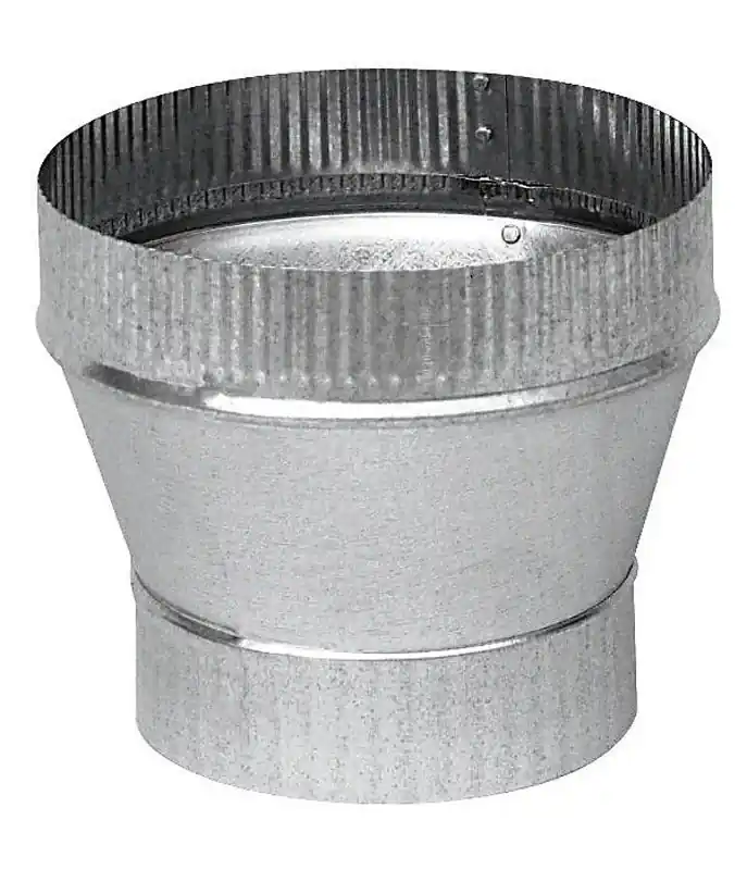 3 In. Diameter X 5 In. Diameter Galvanized Steel Stove Pipe Increaser