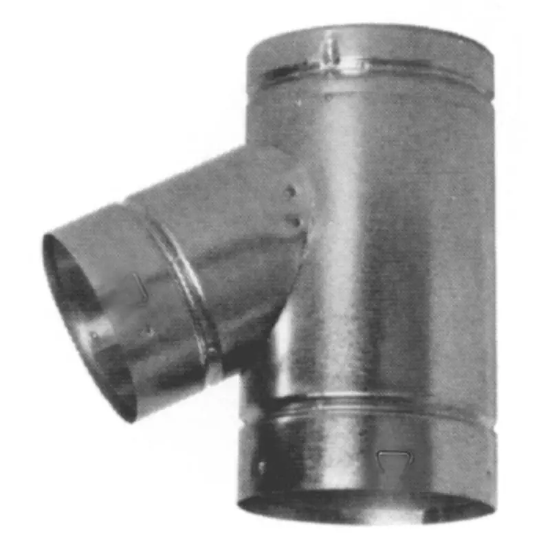 Selkirk 6 In Diameter X 11 In Length Aluminum Galvanized Steel Double Wall Stove Pipe