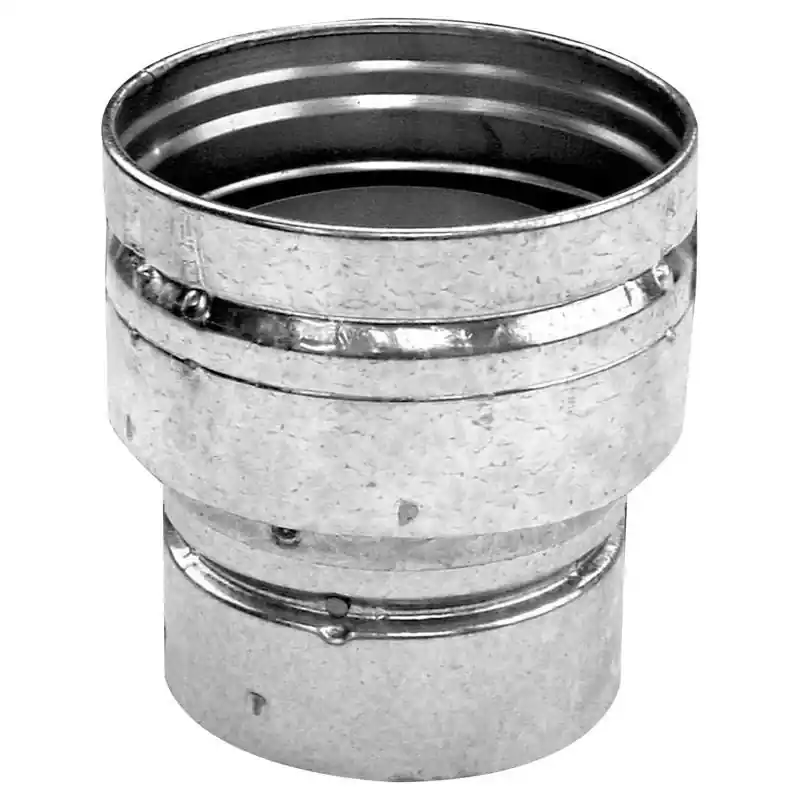 Selkirk 3 In Diameter X 4 In Length Aluminum Galvanized Steel Gas Vent Connector