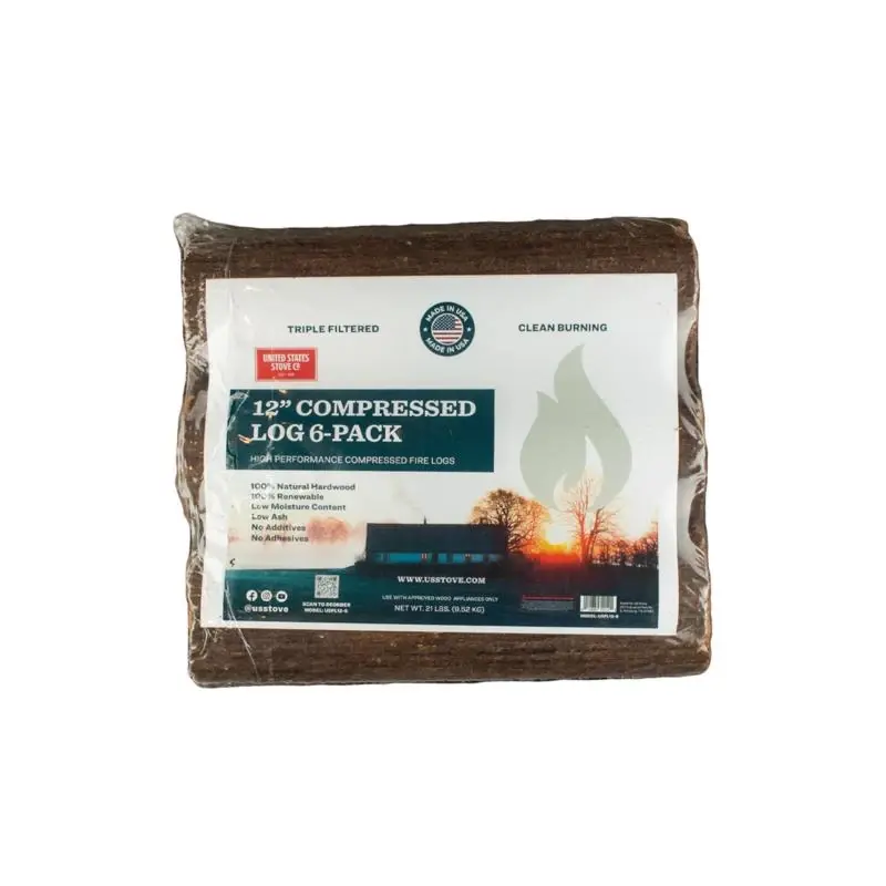 US Stove Assorted Firewood 3 Hr 6 Pk