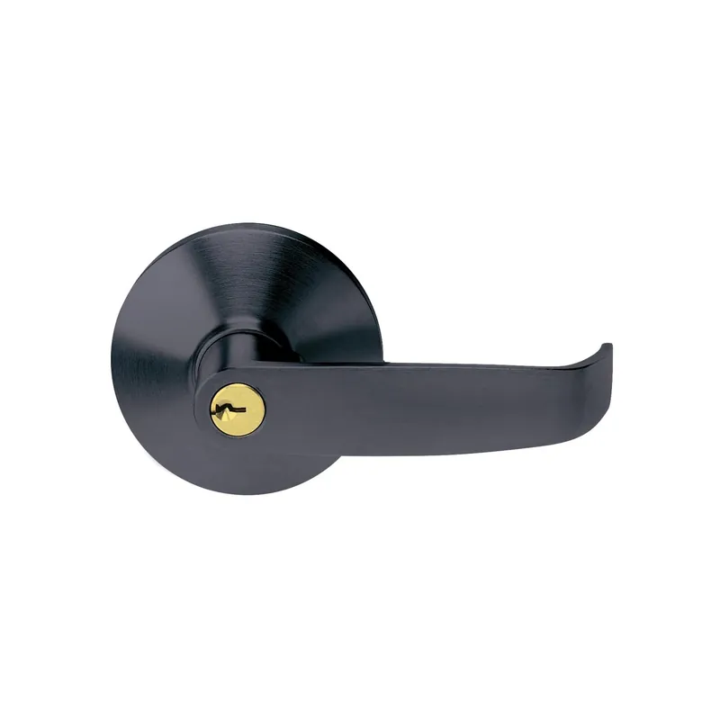 Exit Device Entry Lever Trim, Matte Black