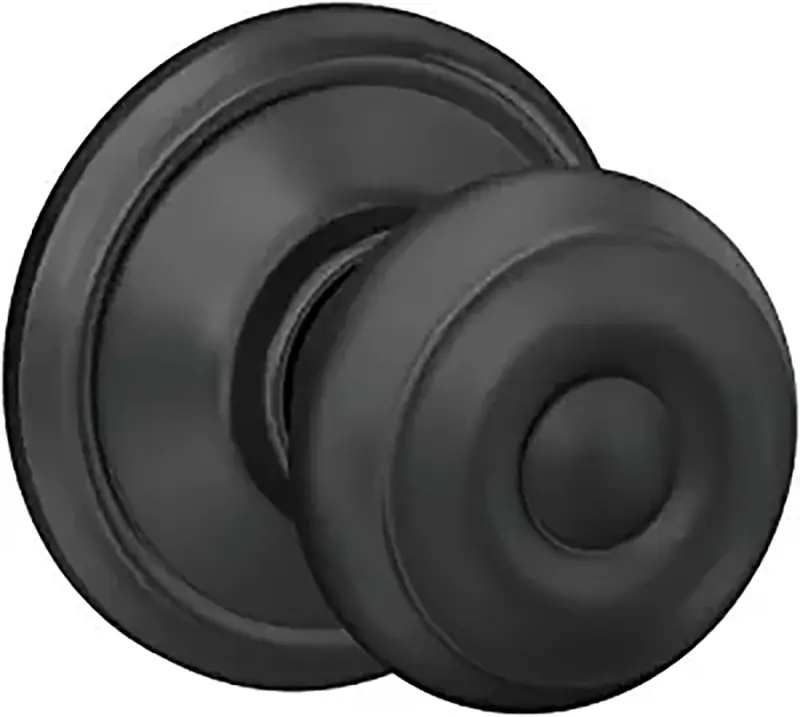 F-series Georgian Matte Black Passage Knob Right Or Left Handed F10ggeo622