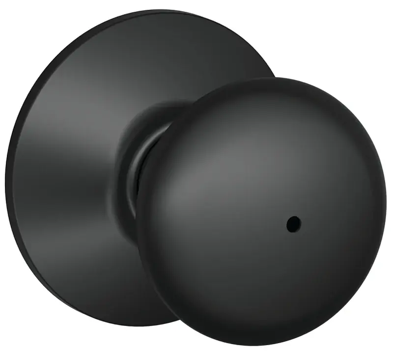 Plymouth Matte Black Privacy Knob F40ply622 Right Or Left Handed