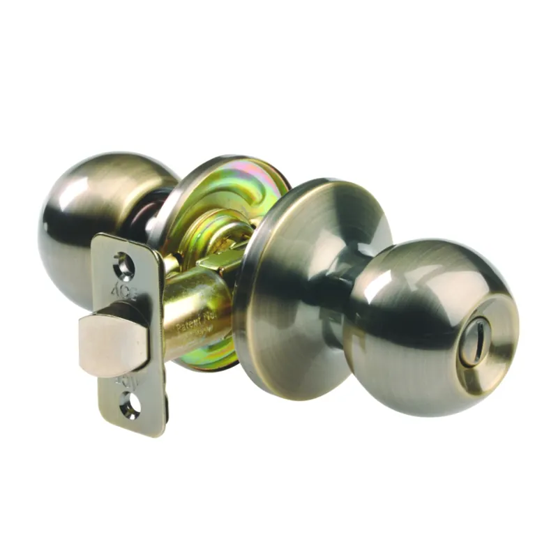 Ball Antique Brass Privacy Knob Right Or Left Handed Model 3869n