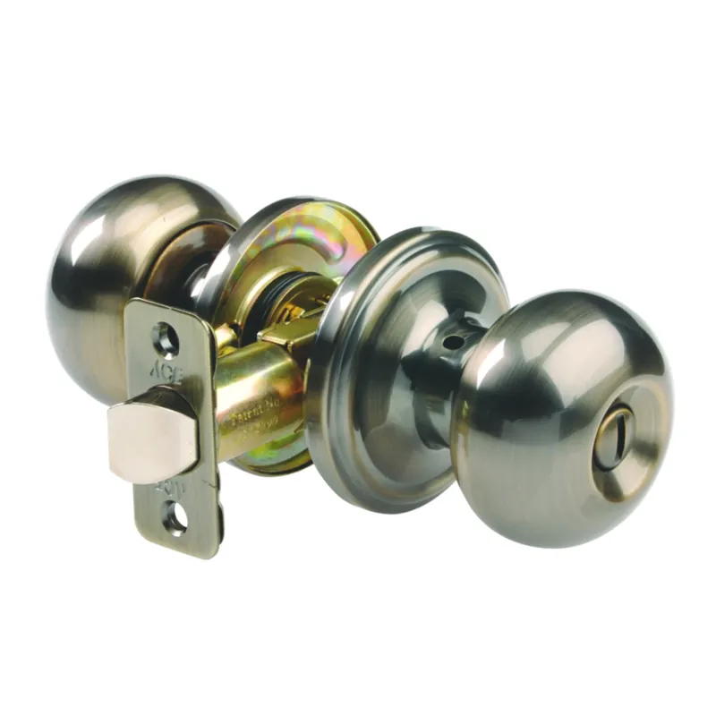 Colonial Antique Brass Privacy Lockset 1-3/4 In. Ansi/bhma Grade 3