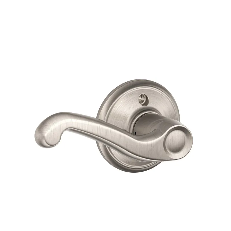 Satin Nickel Flair Right-Hand Single Dummy Lever