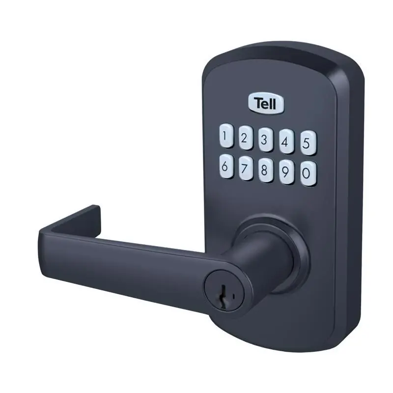 Tell Manufacturing Matte Black Steel Electronic Keypad Entry Lock Cl103931