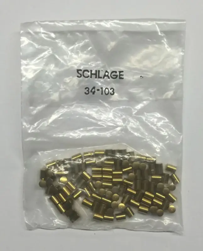 Schlage Brass-plated Brass Top Pin Model 34-103 - Durable And Reliable Hardware