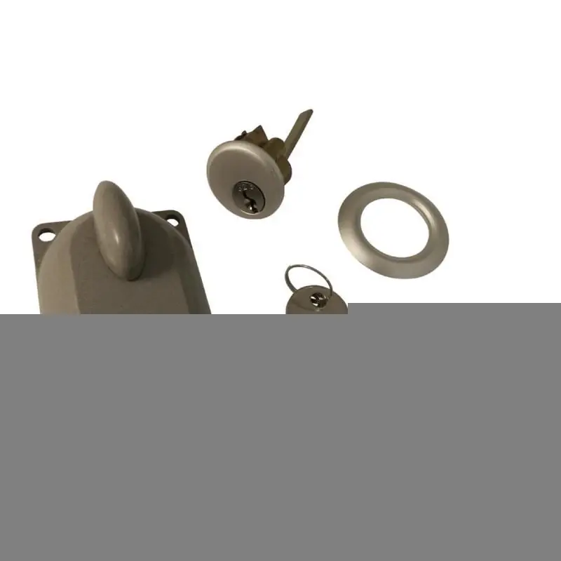 Richelieu Aluminum Deadbolt Lock For Garage Doors, Gray
