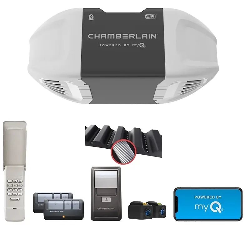 Quiet Wi-Fi Garage Door Opener, Wireless Keypad