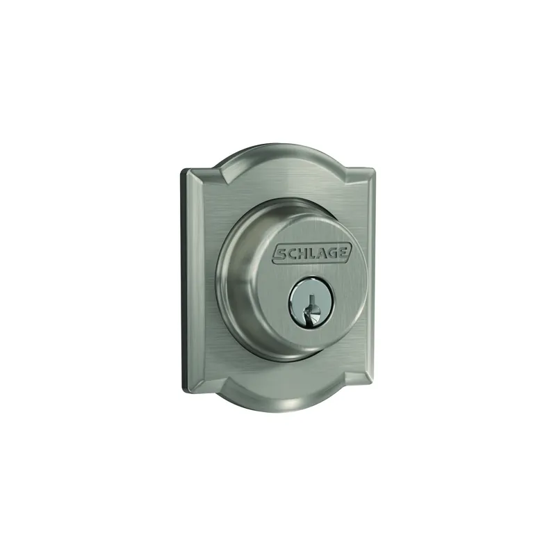 Camelot Satin Nickel Single Cylinder Deadbolt - Model B60ngcam619